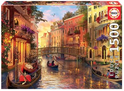 Educa Puzzel  Sunset in Venice 1500 stukjes