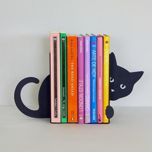 Balvi Boekensteun Hidden Cat Zwart