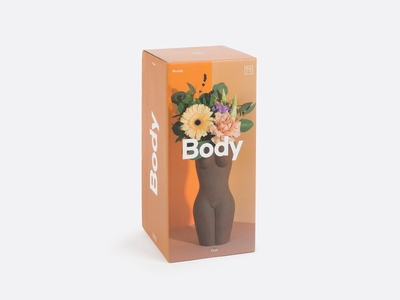 DOIY Body Vase Large Brown