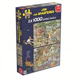 Puzzel Jan van Haasteren - Safar en Storm 1000 stukjes 2 puzzels in 1 doos