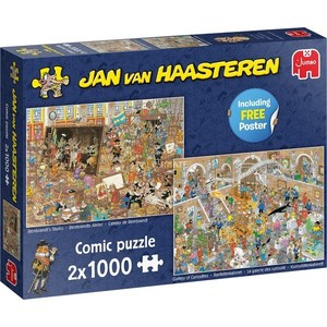 Puzzel Jan van Haasteren - Dagje naar het Museum 2 x 1000 stukjes