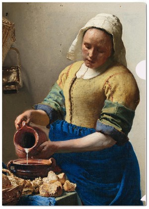 Bekking & Blitz L-Mapje A4 Vermeer - Melkmeisje