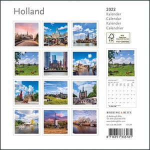 Bekking & Blitz Holland Mini Maandkalender 2022