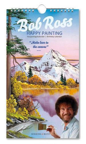 Verjaardagskalender Bob Ross - Happy Painting