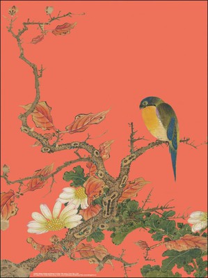 Bekking & Blitz Poster Hu Feitao - Album of Bird & Flowers Rood
