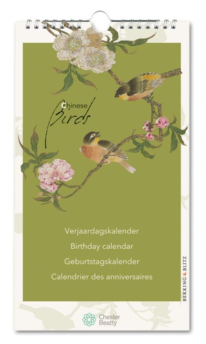 Bekking & Blitz Verjaardagskalender - Chinese Birds, Chester Beatty