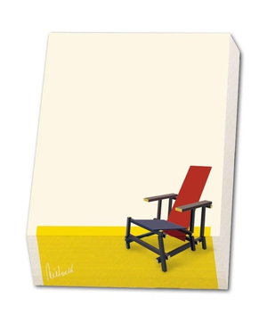 Bekking & Blitz Memo blocnote Gerrit Rietveld - Rood blauwe stoel