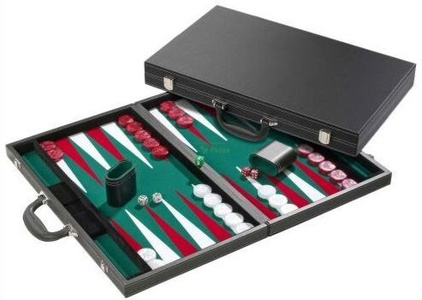 Backgammon Deluxe koffer 38 cm