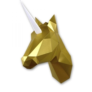 Paper paard folding kit satijn goud Assembli