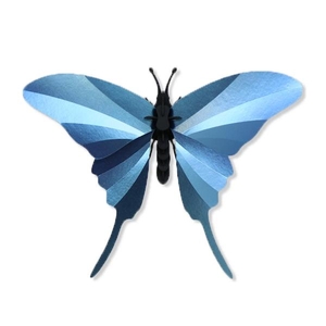 Swordtail vlinder azuurblauw Assembli