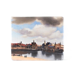 Masters-on-Wood Vermeer - Gezicht op Delft