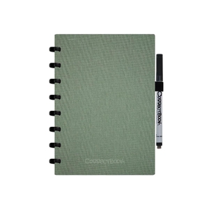 Correctbook Linnen A5 Hardcover Blanco - Olive Green