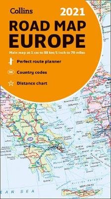 Collins Maps: Map of Europe 2021