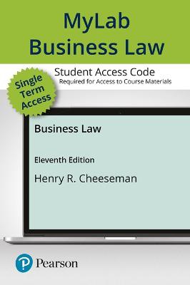 Mylab Business Law with Pearson Etext -- Access Card -- For Business Law