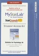 NEW MyLab Statistics  with Pearson eText -- Standalone Access Card -- for Statistics for Psychology