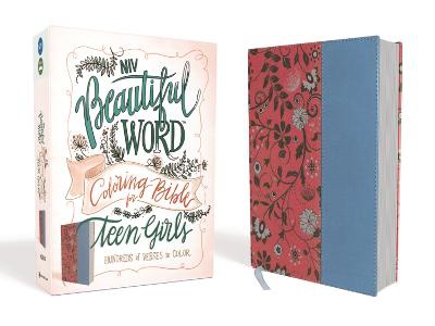 NIV, Beautiful Word Coloring Bible for Teen Girls, Leathersoft, Pink/Blue
