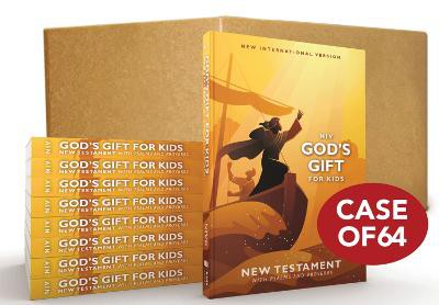 NIV, God's Gift for Kids New Testament with Psalms and Proverbs, Pocket-Sized, Paperback, Case of 64, Comfort Print