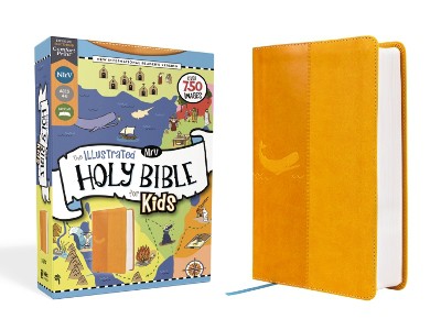 NIrV, The Illustrated Holy Bible for Kids, Leathersoft, Yellow, Full Color, Comfort Print
