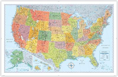 Rand McNally Signature Edition U.S. Wall Map - Folded