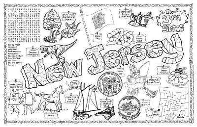 New Jersey Symbols & Facts Funsheet - Pack of 30