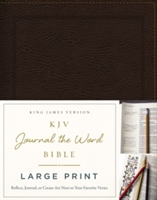 KJV Large Print Bible, Journal the Word, Reflect, Journal or Create Art Next to Your Favorite Verses (Brown Bonded Leather, Red Letter, Comfort Print: King James Version)