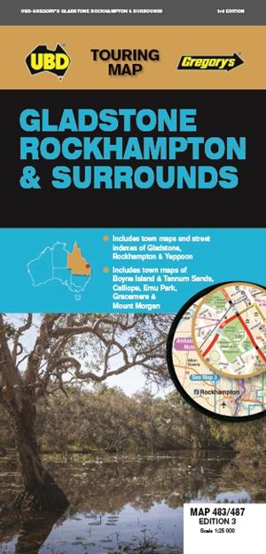 Gladstone Rockhampton & Surrounds Map 483/487 3rd ed