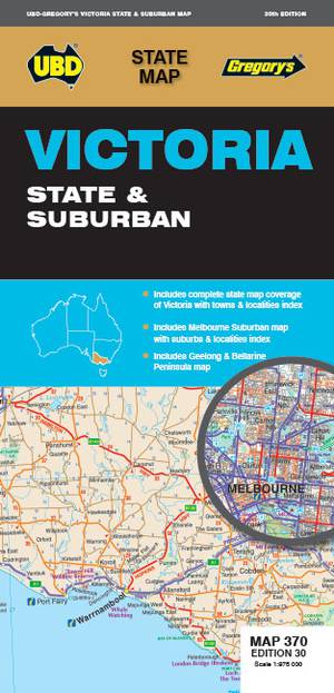 Victoria State & Suburban Map 370 30th 