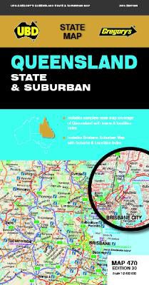 Queensland State & Suburban Map 470 30th ed