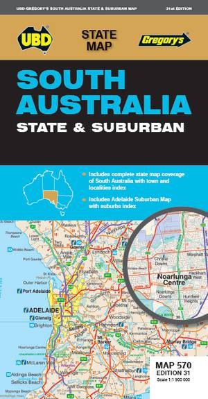 South Australia State & Suburban Map 570 31st ed      