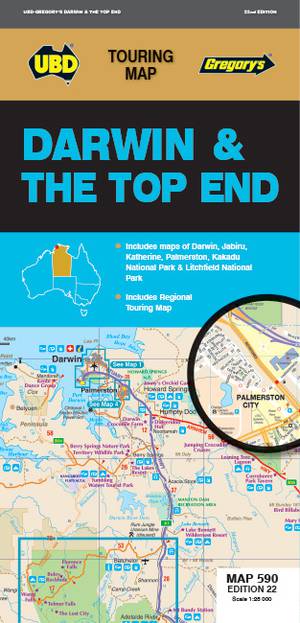 Darwin & the Top End Map 590 22nd ed                