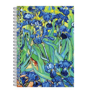 Van Gogh Irises Wire-O Journal 6 X