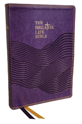 The Breathe Life Holy Bible: Faith in Action (NKJV, Purple Leathersoft, Thumb Indexed, Red Letter, Comfort Print)