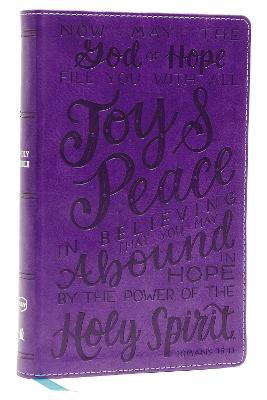 NKJV, Holy Bible for Kids, Verse Art Cover Collection, Leathersoft, Purple, Comfort Print