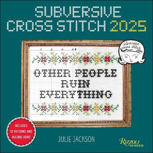 Subversive Cross Stitch 2025 Wall Calendar