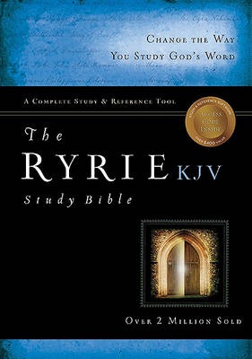 KJV Ryrie Study Bible, Black, Red Letter, Indexed