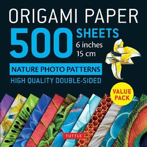 Origami Paper 500 sheets Nature Photo Patterns 6" (15 cm)