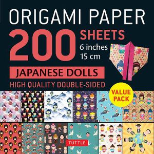 Publishing, T: Origami Paper 200 sheets Japanese Dolls 6 inc
