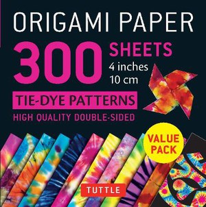Origami Paper 300 sheets Tie-Dye Patterns 4" (10 cm)