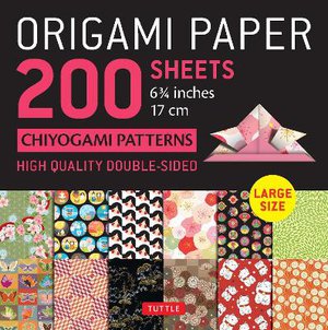 Origami Paper 200 sheets Chiyogami Patterns 6 3/4" (17cm)