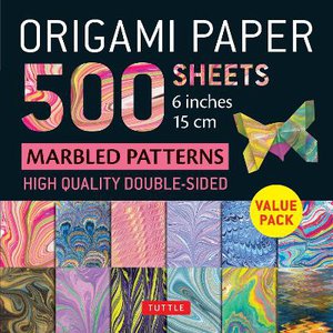 Origami Paper 500 sheets Marbled Patterns 6" (15 cm)
