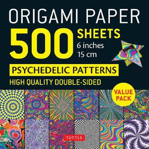 Origami Paper 500 sheets Psychedelic Patterns 6" (15 cm)