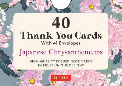 40 Thank You Cards - Japanese Chrysanthemums