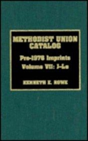 Methodist Union Catalog, J-Le: Pre-1976 Imprints