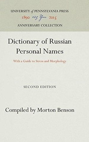 Dictionary of Russian Personal Names