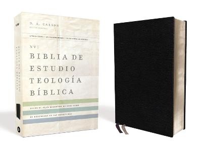 NVI Biblia de Estudio, Teolog�a B�blica, Piel Reciclada, Negro, Interior a Cuatro Colores
