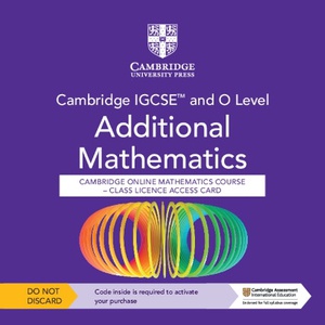 Cambridge IGCSE™ and O Level Additional Mathematics Cambridge Online Mathematics Course - Class Licence Access Card (1 Year Access)