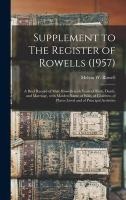 Supplement to The Register of Rowells (1957)