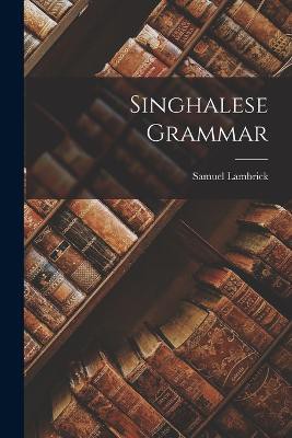 Singhalese Grammar