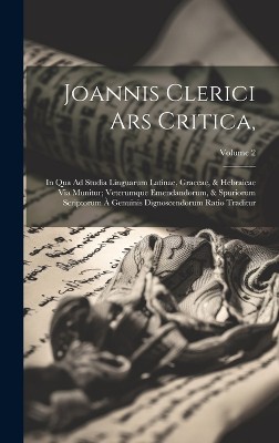 Joannis Clerici Ars Critica,