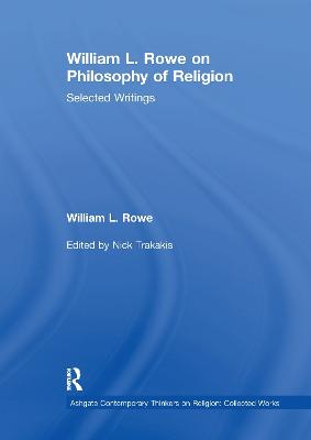 William L. Rowe On Philosophy Of Religion